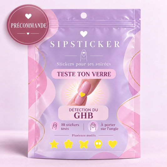 Sip Sticker - Stickers GHB pour ongles