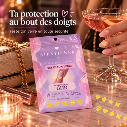 Sip Sticker - Stickers GHB pour ongles